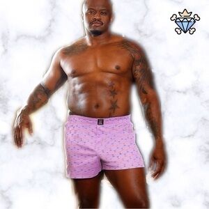 SAVAGE X FENTY LIMITED EDITION PURPLE ALLOVER RAINBOW PRINT SIZE LARGE UNISEX